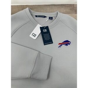 Buffalo Bills Women's Size Small Cutter & Buck Roam Eco Crewneck Pullover - NWT